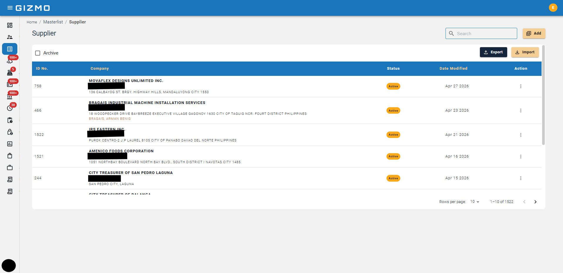 GIZMO — Accounting System screenshot 3